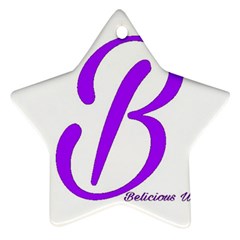 Belicious World  b  Coral Star Ornament (two Sides)