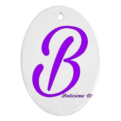 Belicious World  b  Coral Oval Ornament (two Sides) by beliciousworld