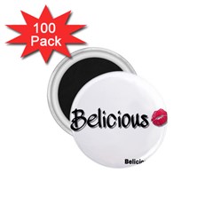 Belicious World Logo 1 75  Magnets (100 Pack) 