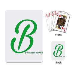 Belicious World  b  In Green Playing Card by beliciousworld