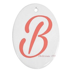 Belicious World  b  In Coral Ornament (oval) by beliciousworld