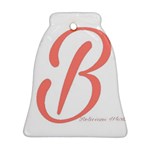 Belicious World  B  in coral Bell Ornament (Two Sides) Back