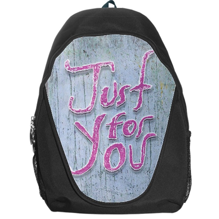 Letters Quotes Grunge Style Design Backpack Bag