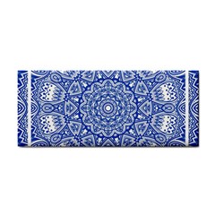 Blue Mandala Art Pattern Cosmetic Storage Cases by paulaoliveiradesign