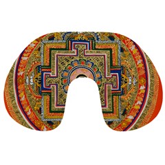 Asian Art Mandala Colorful Tibet Pattern Travel Neck Pillows