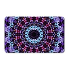 Kaleidoscope Mandala Purple Pattern Art Magnet (rectangular)