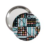 Distressed Pattern 2.25  Handbag Mirrors Front