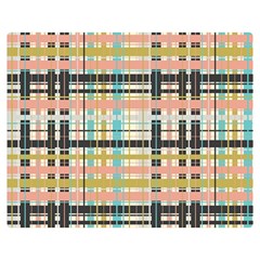 Plaid Pattern Double Sided Flano Blanket (medium)  by linceazul