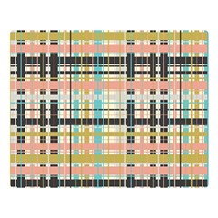 Plaid Pattern Double Sided Flano Blanket (large)  by linceazul