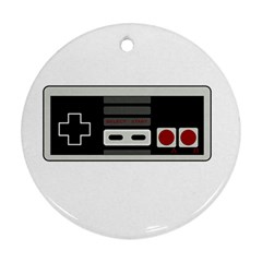 Video Game Controller 80s Round Ornament (two Sides) by Valentinaart