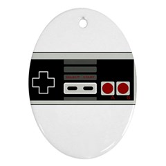 Video Game Controller 80s Oval Ornament (two Sides) by Valentinaart