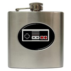 Video Game Controller 80s Hip Flask (6 Oz) by Valentinaart