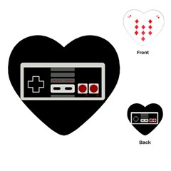 Video Game Controller 80s Playing Cards (heart)  by Valentinaart