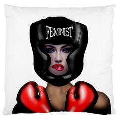 Feminist Large Cushion Case (two Sides) by Valentinaart