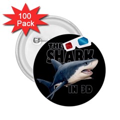 The Shark Movie 2 25  Buttons (100 Pack)  by Valentinaart