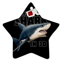 The Shark Movie Star Ornament (two Sides) by Valentinaart