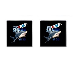 The Shark Movie Cufflinks (square) by Valentinaart