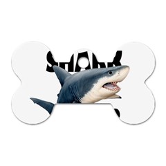 The Shark Movie Dog Tag Bone (one Side) by Valentinaart