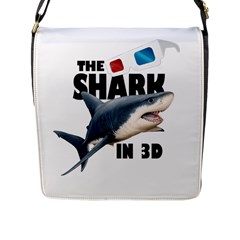 The Shark Movie Flap Messenger Bag (l)  by Valentinaart