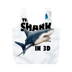 The Shark Movie Full Print Recycle Bags (m)  by Valentinaart