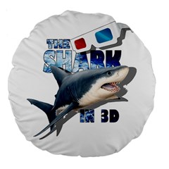 The Shark Movie Large 18  Premium Flano Round Cushions