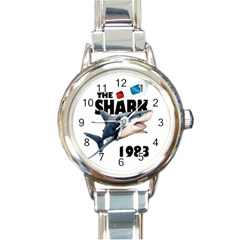 The Shark Movie Round Italian Charm Watch