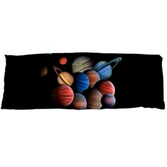 Planets  Body Pillow Case Dakimakura (two Sides) by Valentinaart