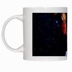 Planets  White Mugs by Valentinaart