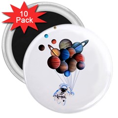 Planets  3  Magnets (10 Pack)  by Valentinaart