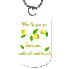 When Life Gives You Lemons Dog Tag (one Side) by Valentinaart