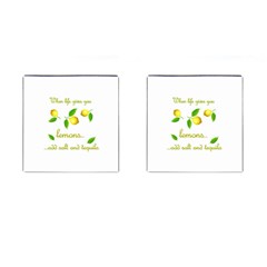 When Life Gives You Lemons Cufflinks (square) by Valentinaart