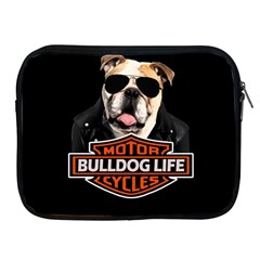 Bulldog Biker Apple Ipad 2/3/4 Zipper Cases by Valentinaart