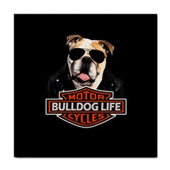 Bulldog Biker Tile Coasters by Valentinaart