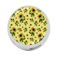 Sunflowers Pattern 4-port Usb Hub (two Sides)  by Valentinaart