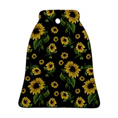 Sunflowers Pattern Bell Ornament (two Sides) by Valentinaart