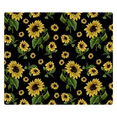 Sunflowers Pattern Double Sided Flano Blanket (small) 