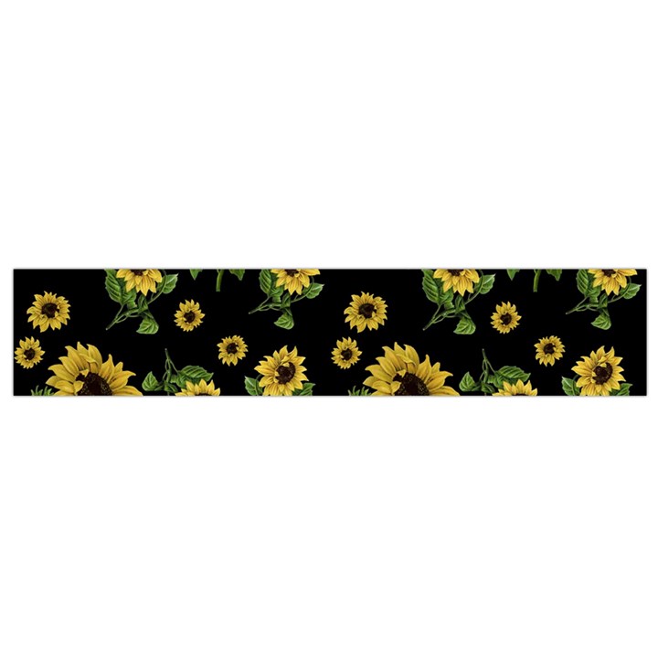 Sunflowers pattern Flano Scarf (Small)