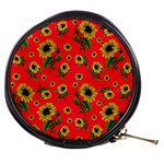 Sunflowers pattern Mini Makeup Bags Front