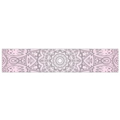 Pink Mandala Art  Flano Scarf (small)