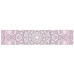 Pink Mandala art  Flano Scarf (Small) Back