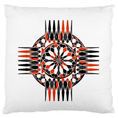 Geometric Celtic Cross Standard Flano Cushion Case (one Side) by linceazul