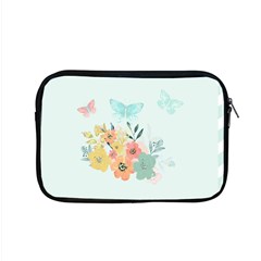 Watercolor Floral Blue Cute Butterfly Illustration Apple Macbook Pro 15  Zipper Case by paulaoliveiradesign