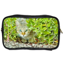 Hidden Domestic Cat With Alert Expression Toiletries Bags 2-side by dflcprints