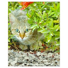 Hidden Domestic Cat With Alert Expression Drawstring Bag (small) by dflcprints