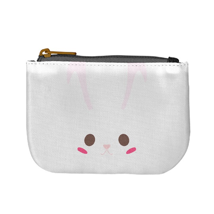 Rabbit Cute Animal White Mini Coin Purses