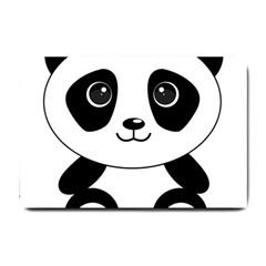 Bear Panda Bear Panda Animals Small Doormat  by Nexatart