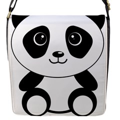 Bear Panda Bear Panda Animals Flap Messenger Bag (s) by Nexatart