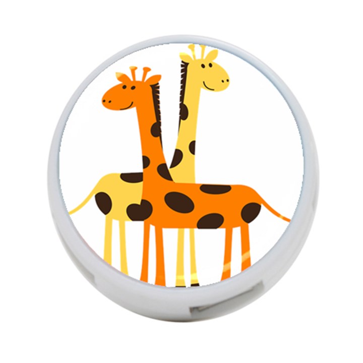 Giraffe Africa Safari Wildlife 4-Port USB Hub (One Side)