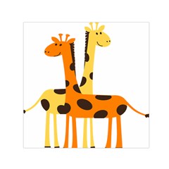 Giraffe Africa Safari Wildlife Small Satin Scarf (square) by Nexatart