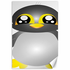 Cute Penguin Animal Canvas 12  X 18   by Nexatart